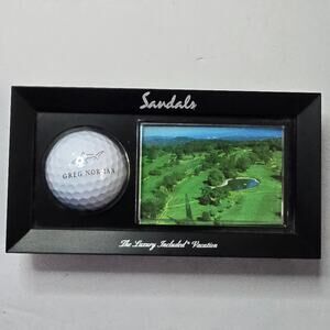 Sandals Golf Ball Display Case Greg Norman Nike Ocho Rios Jamaica Ball Keeper